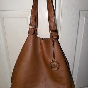 Michael Kors Tan Leather Shoulder Bag